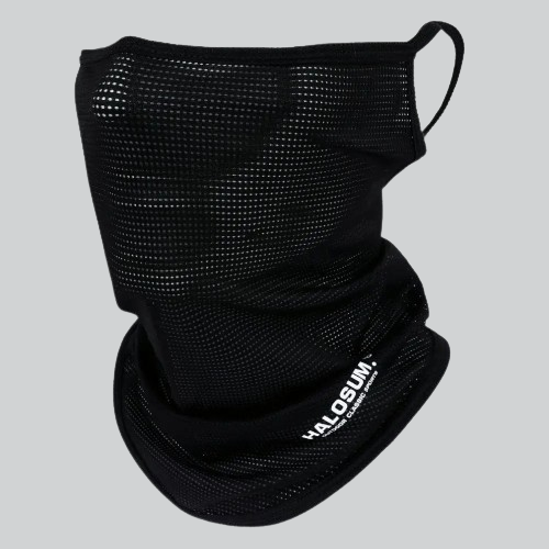 Black Balaclava Mask from the Balaclava Mask Collection with white logo in National City