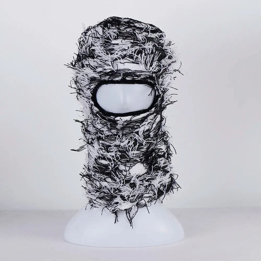 Textured Balaclava Distressed Ski Mask with Goggles from Virginia Beach