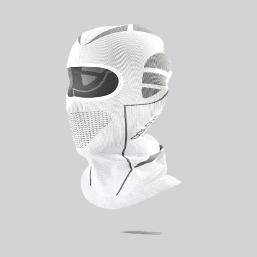 BALACLAVA FOR MOTORCYCLE RIDERS | CHULA VISTA - WHITE / 56CM x 62CM / POLYESTER & COTTON