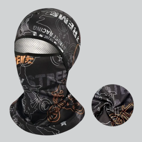 BALACLAVA FOR WINTER RUNNING | ANCHORAGE - BLACK / HEAD CIRCUMFERENCE: 52-58 CM / LYCRA