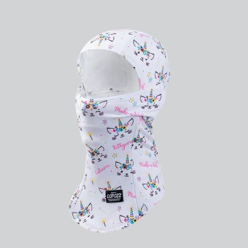 Balaclava Ski Kids Modesto with a colorful unicorn pattern for stylish outdoor fun