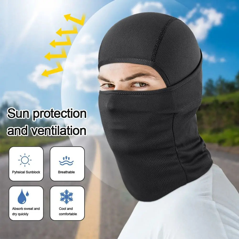 Black balaclava ski mask with eye openings for optimal protection in Tucson