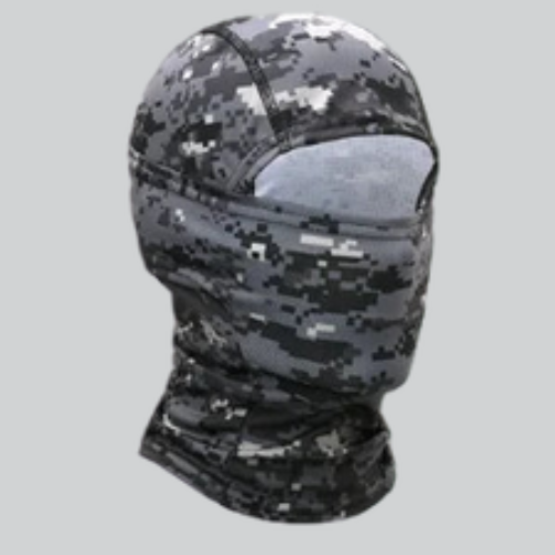 Digital camouflage ski mask balaclava with an eye opening, BALACLAVA SKI MASK CAMO BLACK