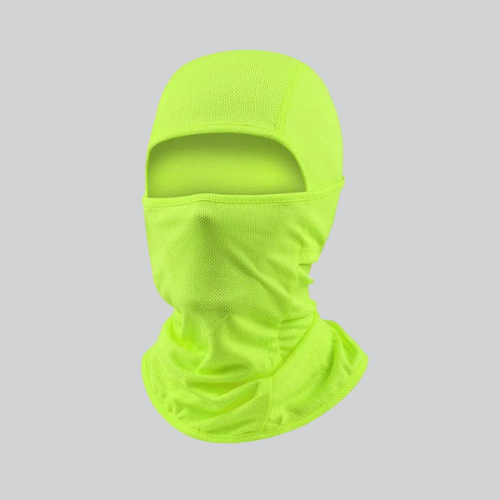 Neon yellow balaclava ski mask design with eye opening from Albuquerque collection