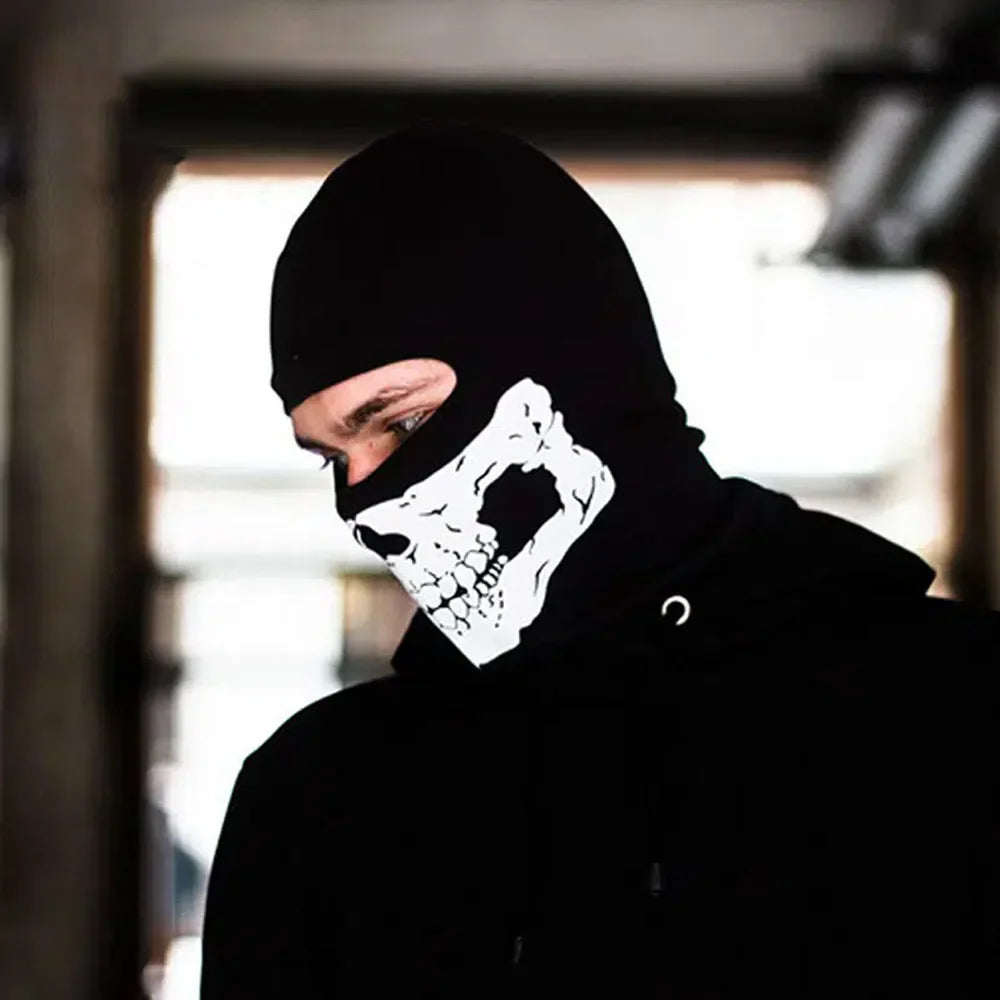 BALACLAVA SKULL MASK | SOUTH GATE - BLACK / 29x36 CM / POLYESTER - SKULL BALACLAVA