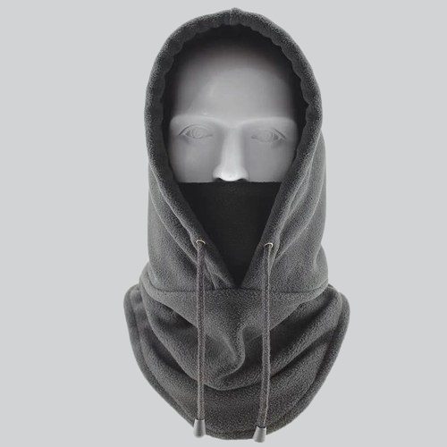 Hooded balaclava covering the head with eye openings from LAW FOREST for warmth and style