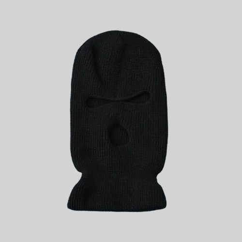 BLACK KNIT BALACLAVA | BILLINGS - BLACK / 54CM - 59CM / WOOL - KNIT BALACLAVA