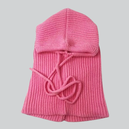 CUTE KNIT BALACLAVA | EUGENE - PINK / 27 CM x 48 CM x 30 CM / POLYESTER & COTTON - BALACLAVA