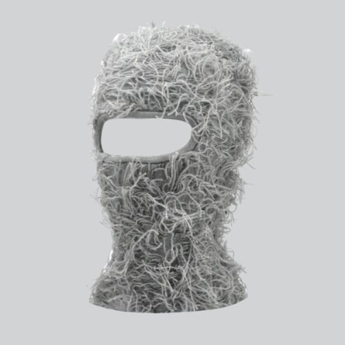 DISTRESSED BALACLAVA CHEAP | CARROLLTON - GREY / 38CMx22CM / DACRON - SHIESTY MASK