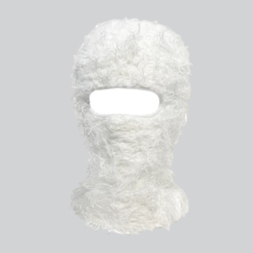 DISTRESSED BALACLAVA WHITE | PASADENA - WHITE / 38CM x 22CM / DACRON - SHIESTY MASK