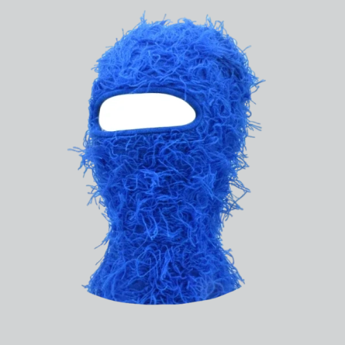 DISTRESSED SKI MASK BALACLAVA | WARREN - BLUE / 38CMx22CM / DACRON - SHIESTY MASK