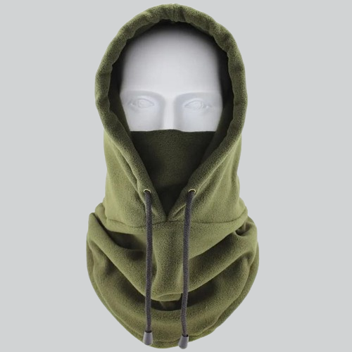 FLEECE BALACLAVA HOOD | LAFAYETTE - GREEN / 45x33.5 CM / POLYESTER - BALACLAVA HOOD