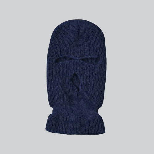 Navy blue knitted balaclava with eye and mouth openings from Macon for men