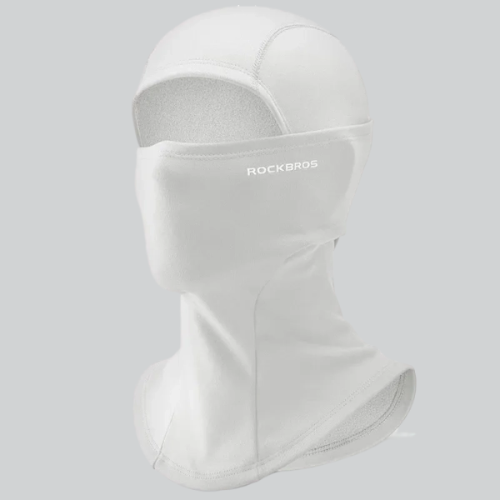 LADIES MOTORCYCLE BALACLAVA | BUFFALO - WHITE / 56CM x 62CM / POLYESTER & COTTON