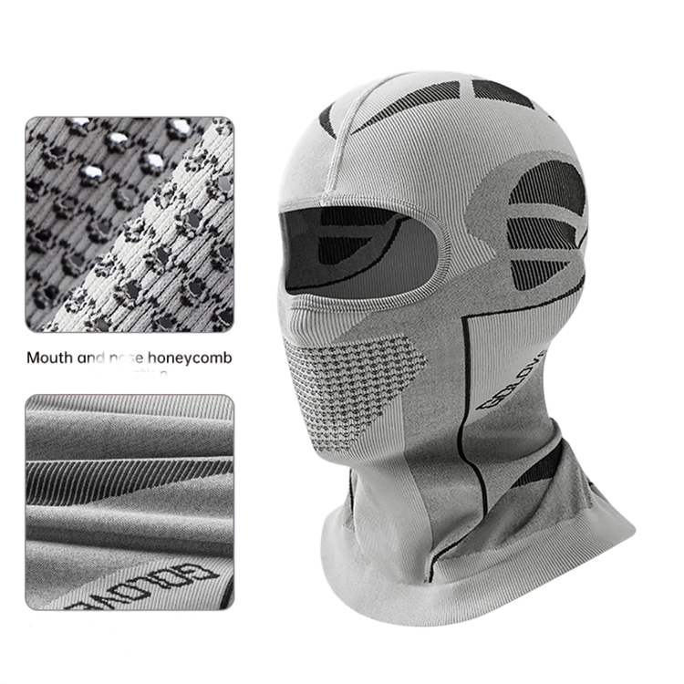 MOTORCYCLE SUMMER BALACLAVA | TOLEDO - GRAY / 56CM x 62CM / POLYESTER & COTTON