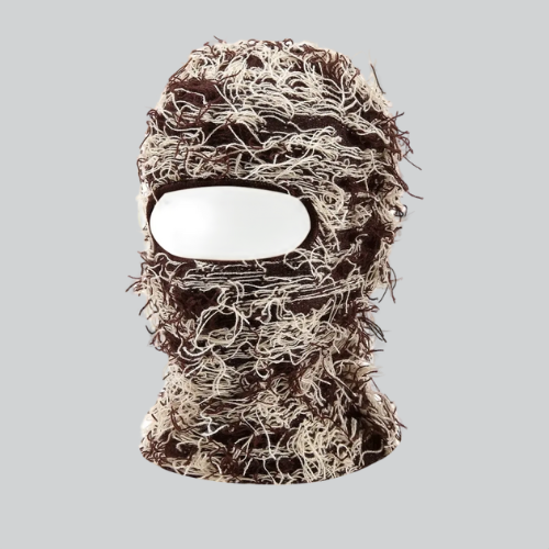 SKI MASK DISTRESSED | ATLANTA - BROWN / 38CMx22CM / DACRON - SHIESTY MASK