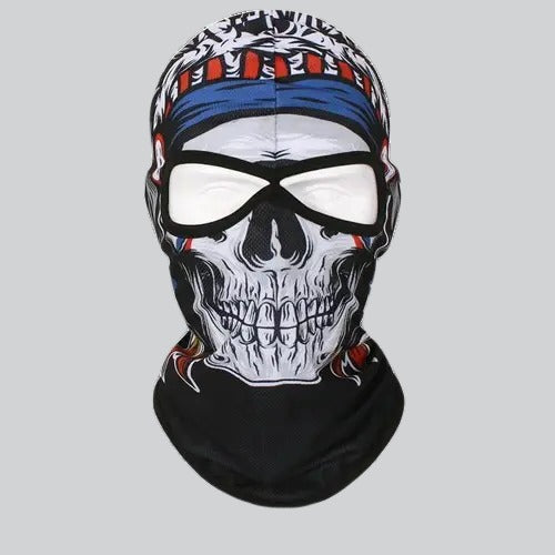 SKULL BALACLAVA GHOST | LAKEWOOD - BLACK / 29CM x 36CM / POLYESTER - GHOST BALACLAVA