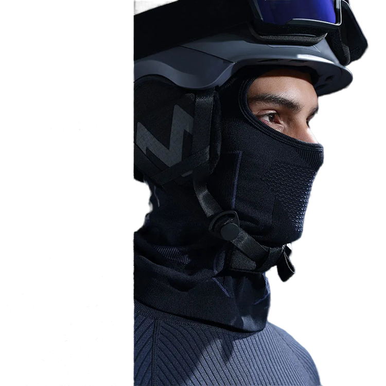 THERMAL MOTORCYCLE BALACLAVA | ORLANDO - BLACK / 56CM x 62CM / POLYESTER & COTTON